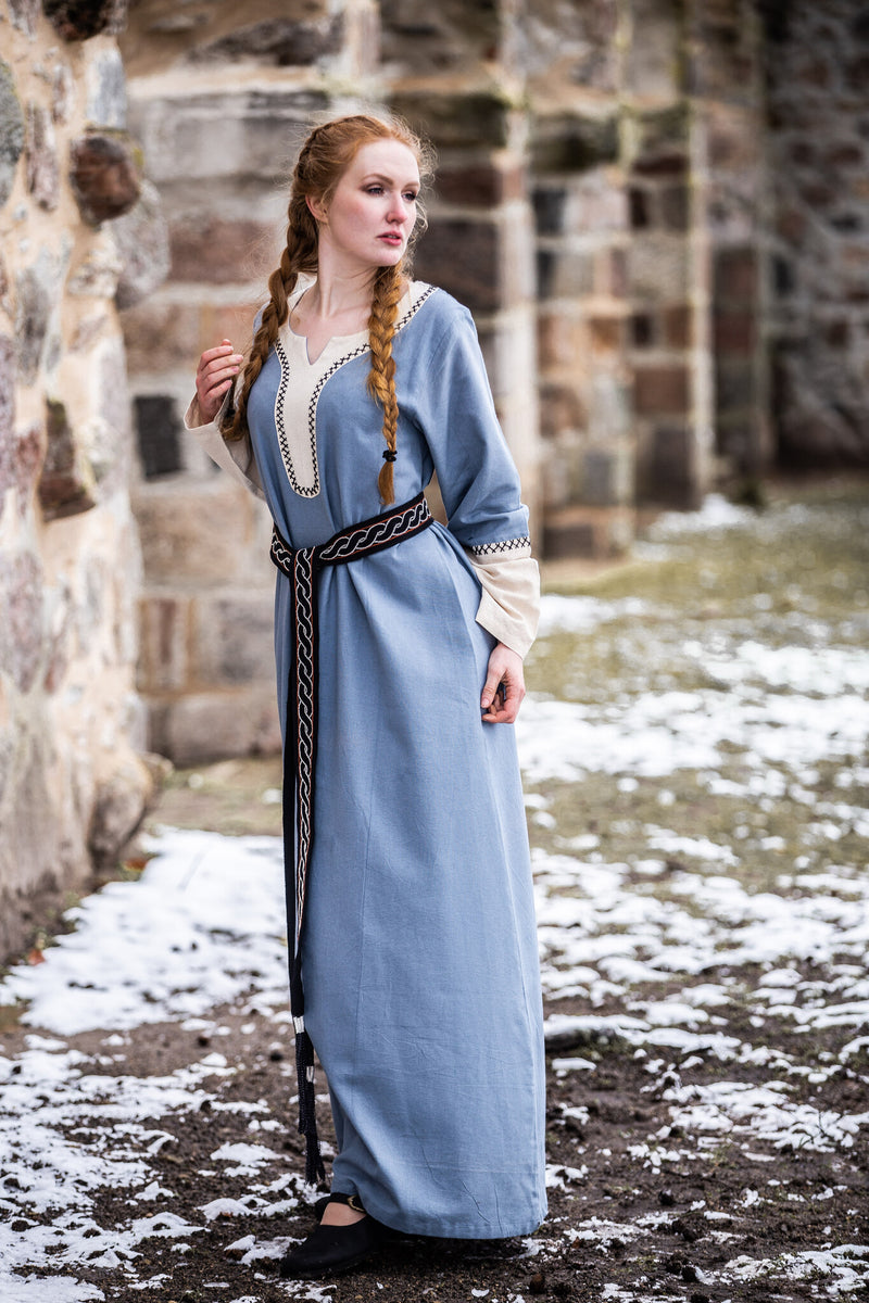 Viking jurk Lagertha, blauw