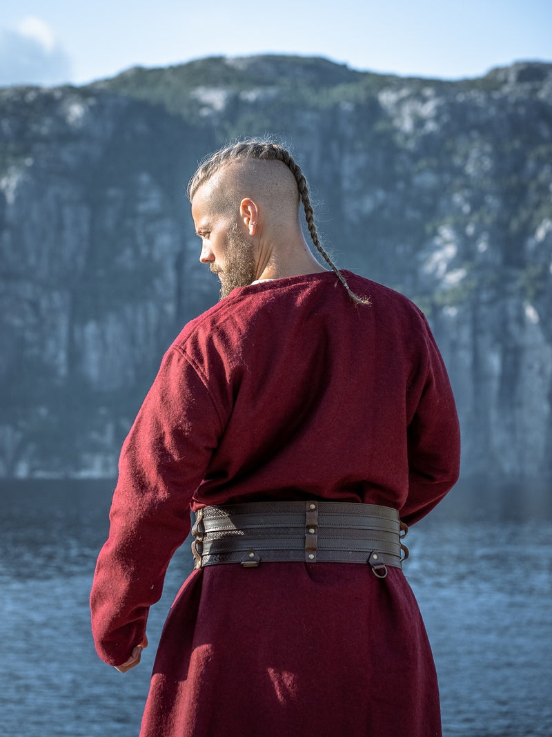 Kaftan Gustav, rood, wolmix