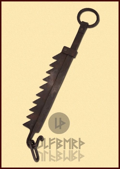 Średniowieczny regulowany hak S 90 cm 