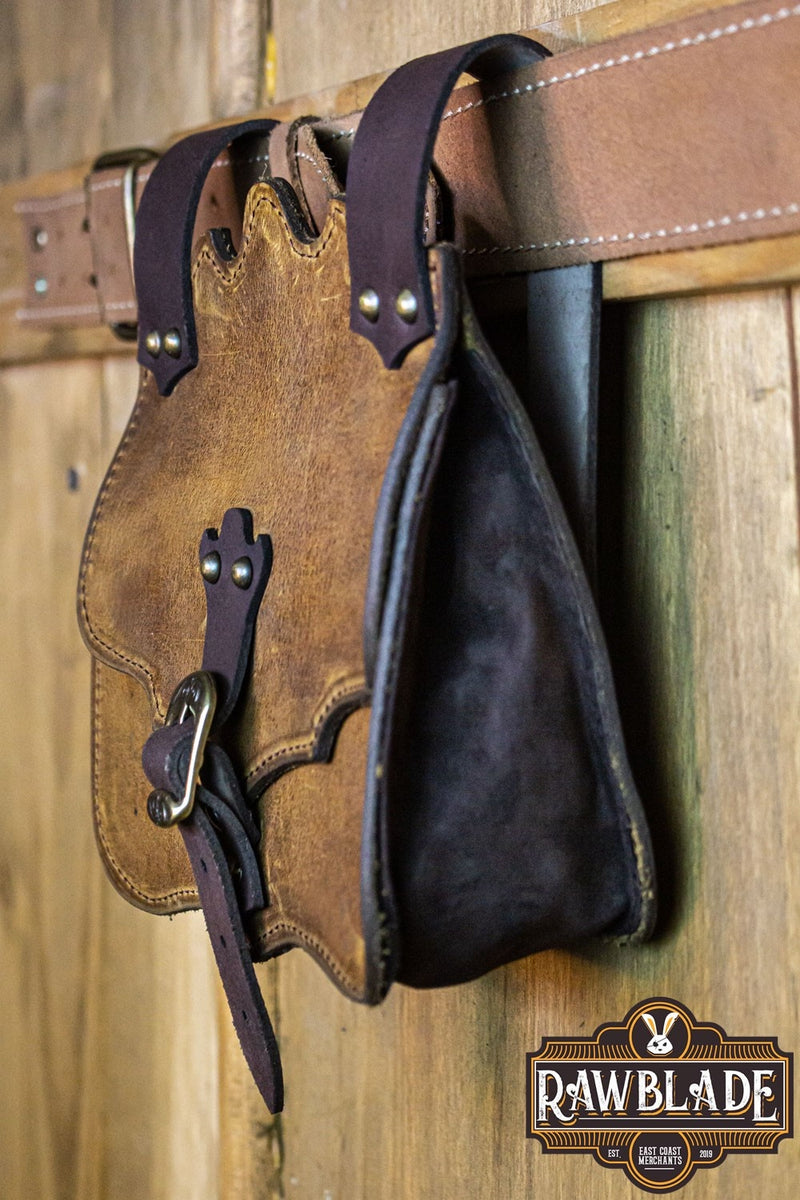 Hakoon leren tas - verweerd