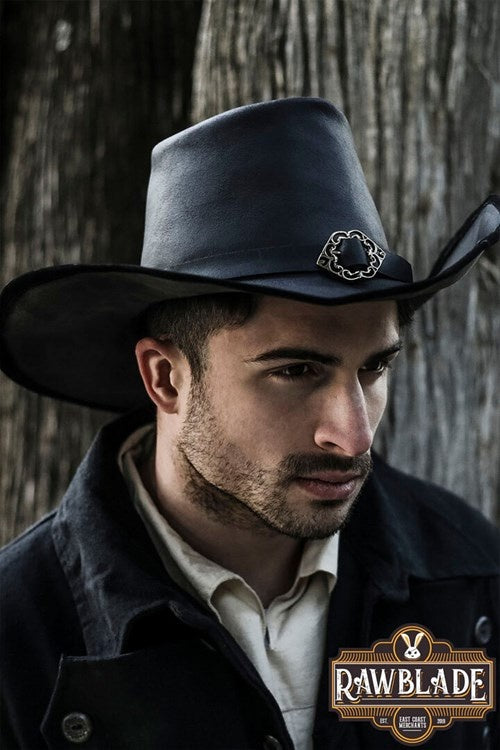 Chapeau mousquetaire De La Croix, noir 