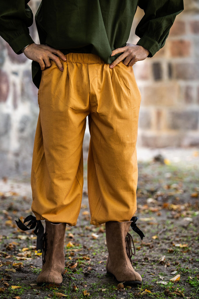 Trzy czwarte spodni, miód brązowy