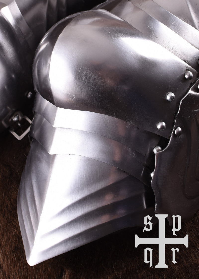 Gothiska cuisses, lårpansar, 1,6 mm 