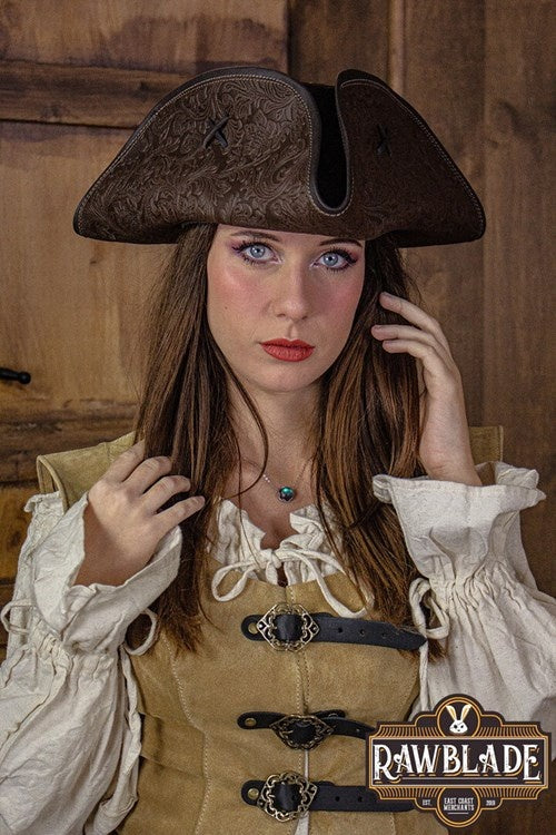 Jack Rackham hoed, deluxe, bruin