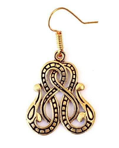 Wikingerohrringe Midgard Snake, Bronze