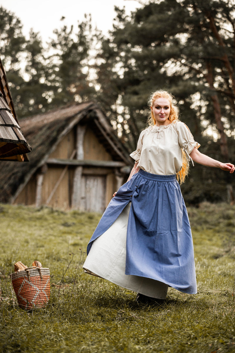 Medieval falda Elise, azul 