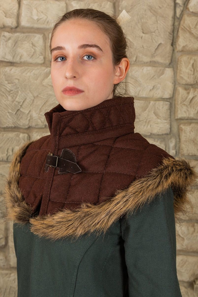 Gambeson collar Nimue wool brown