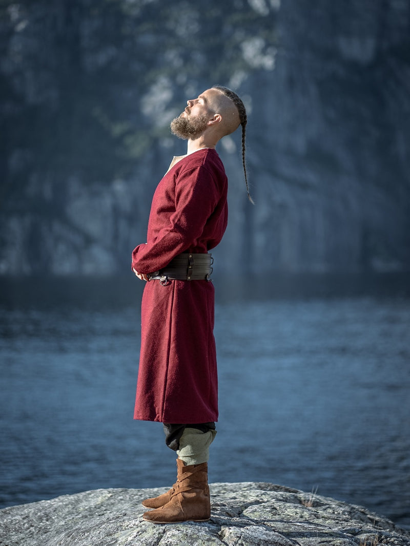 Kaftan Gustav, rood, wolmix