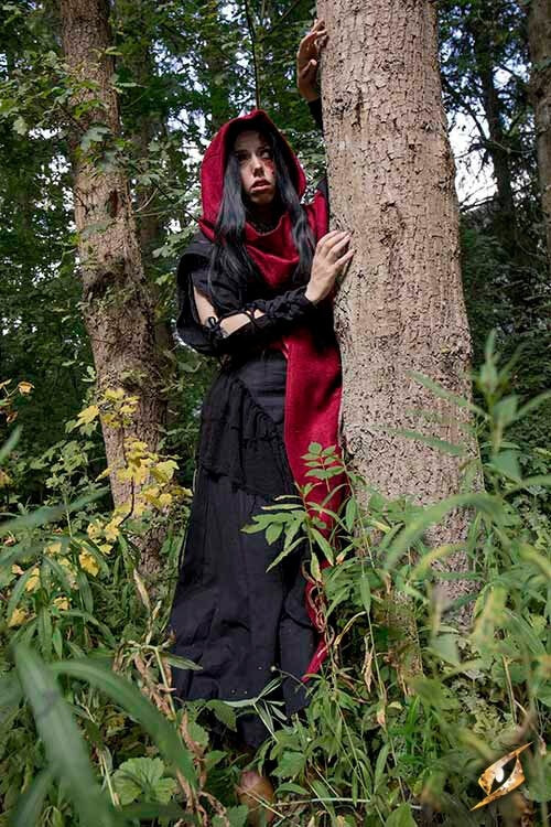 Peleryna Assassins Creed, czerwony 