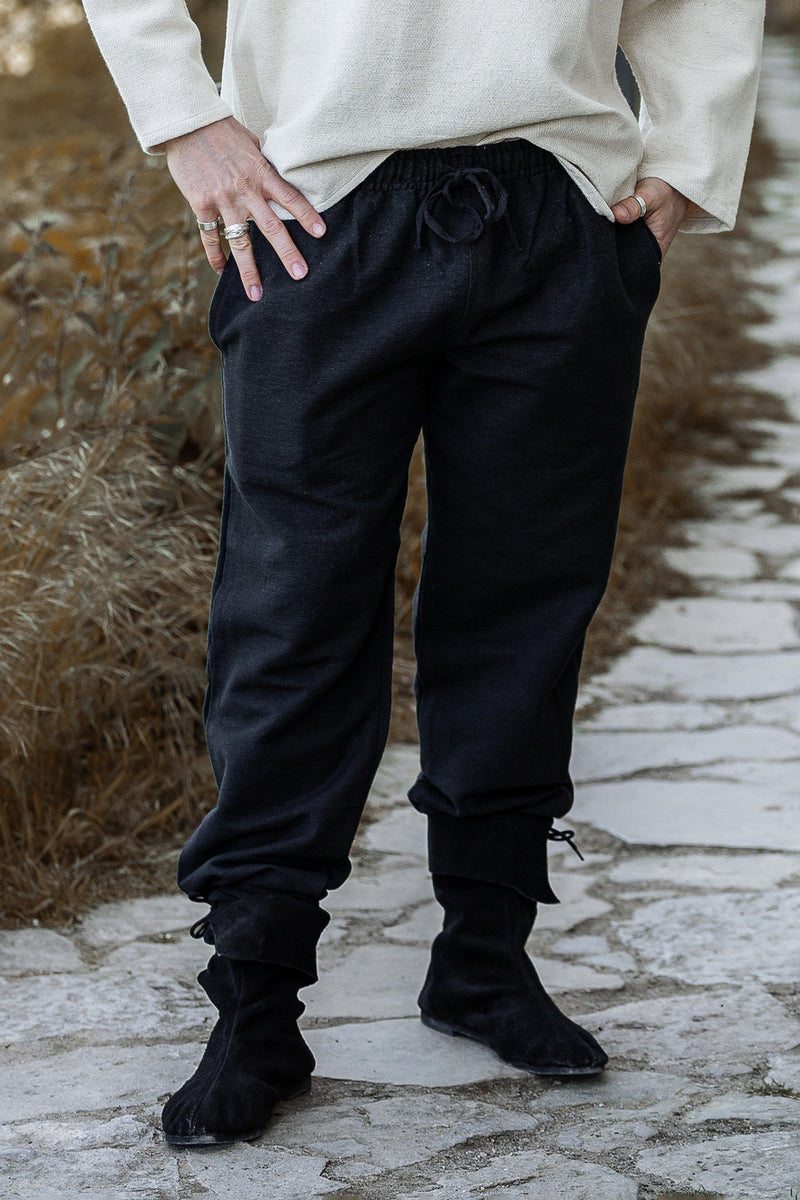 Katoenen broek, zwart