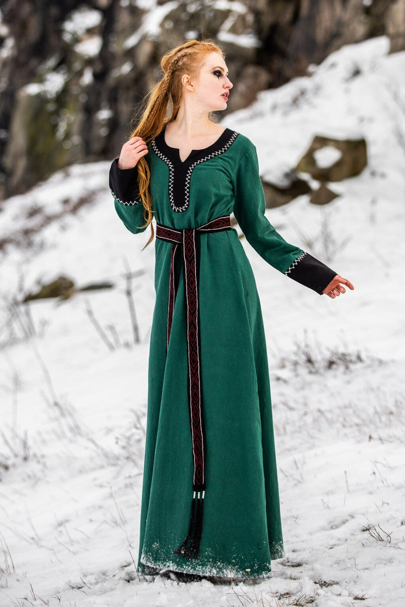 Viking dress Lagertha, green