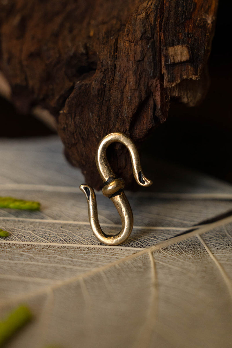 Smykkehægte, 2,5x1.2 cm, bronze 