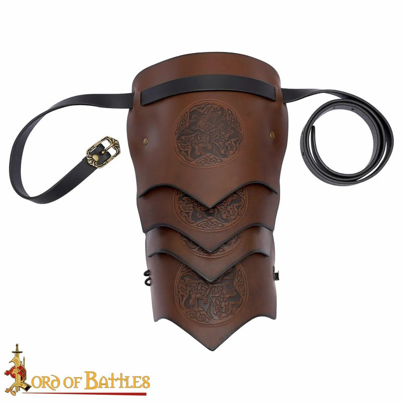 Leather pauldron Epona