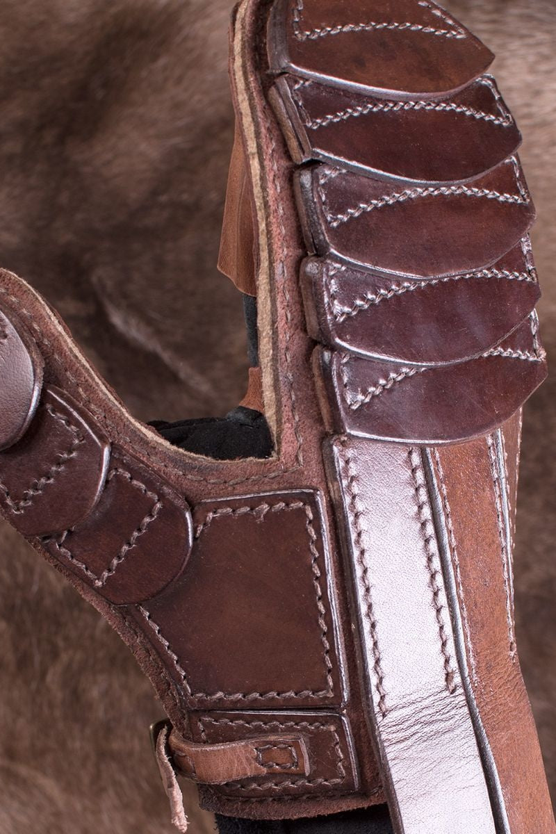 Full contact leren handbescherming links