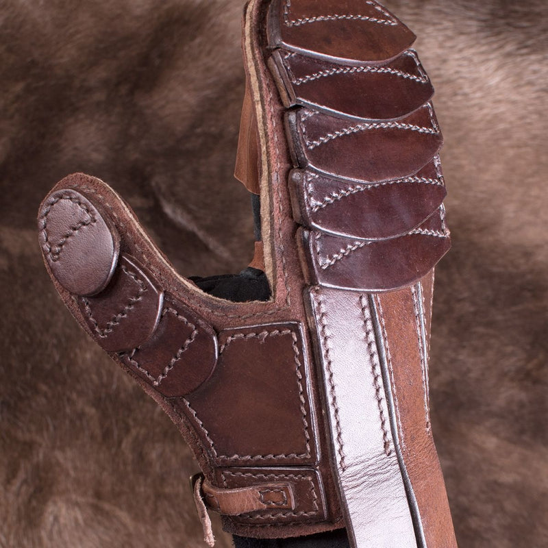 Full contact leren handbescherming links