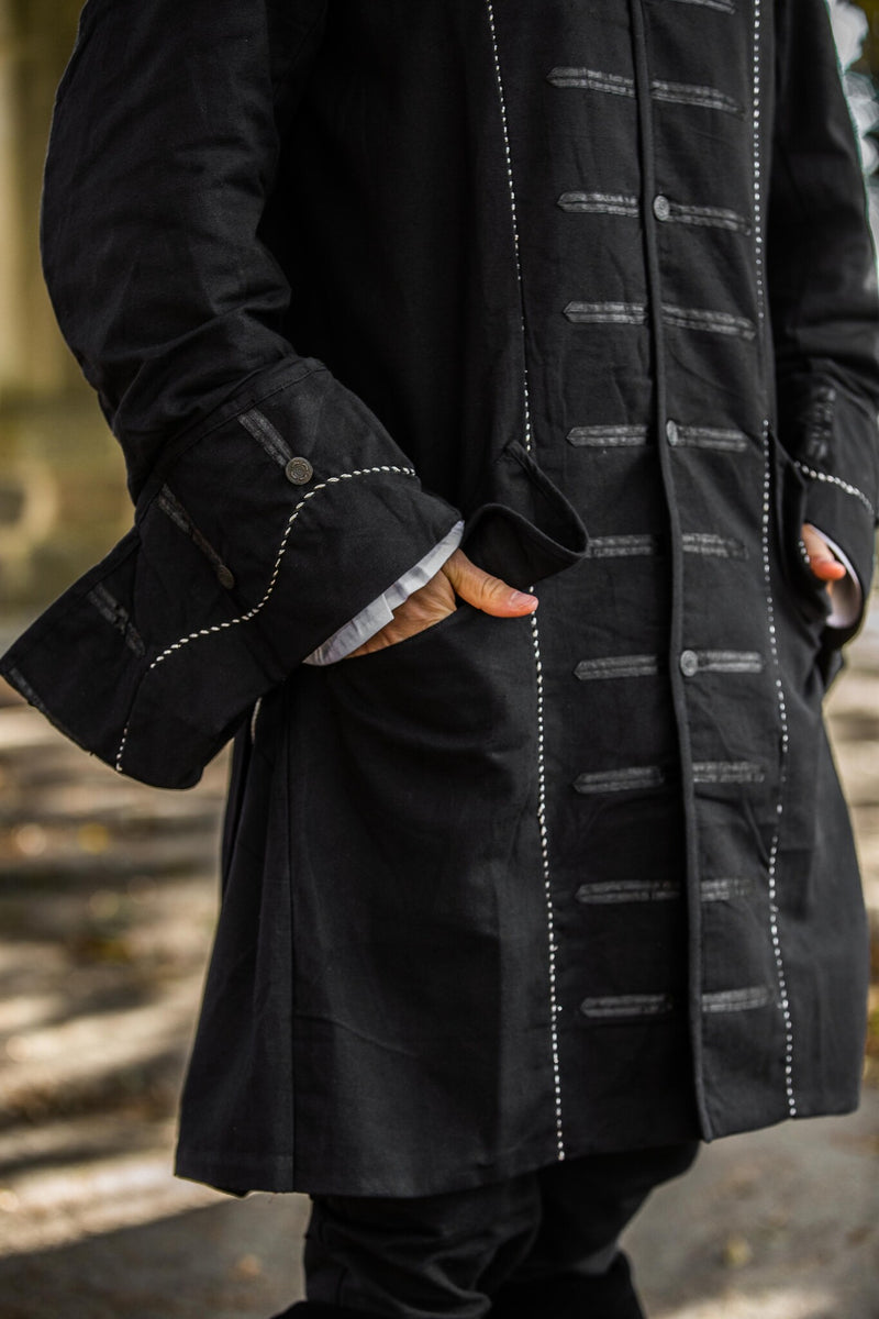 17de eeuwse Boekaniersjas, zwart