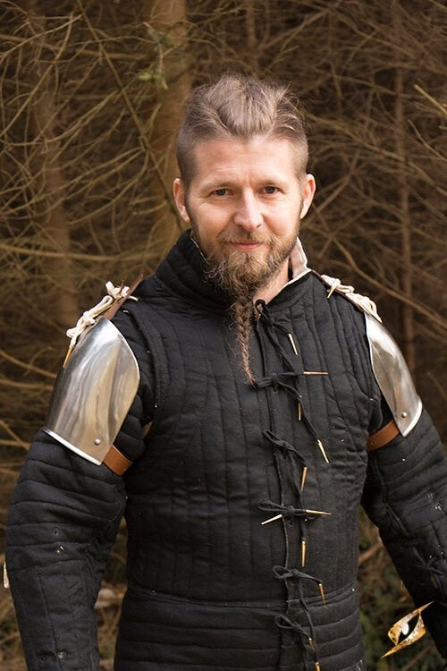 Spaulders Churburg, gepolijst, 1 mm