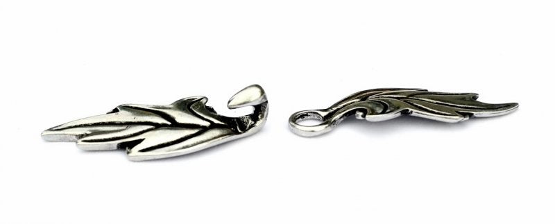 Elven mantelsluiting, verzilverd brons