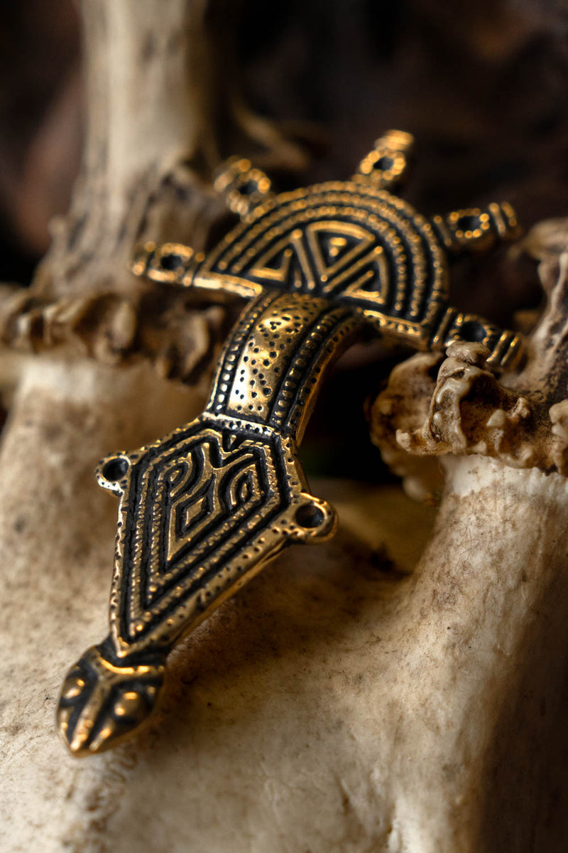 Germaanse fibula type Hahnheim, brons