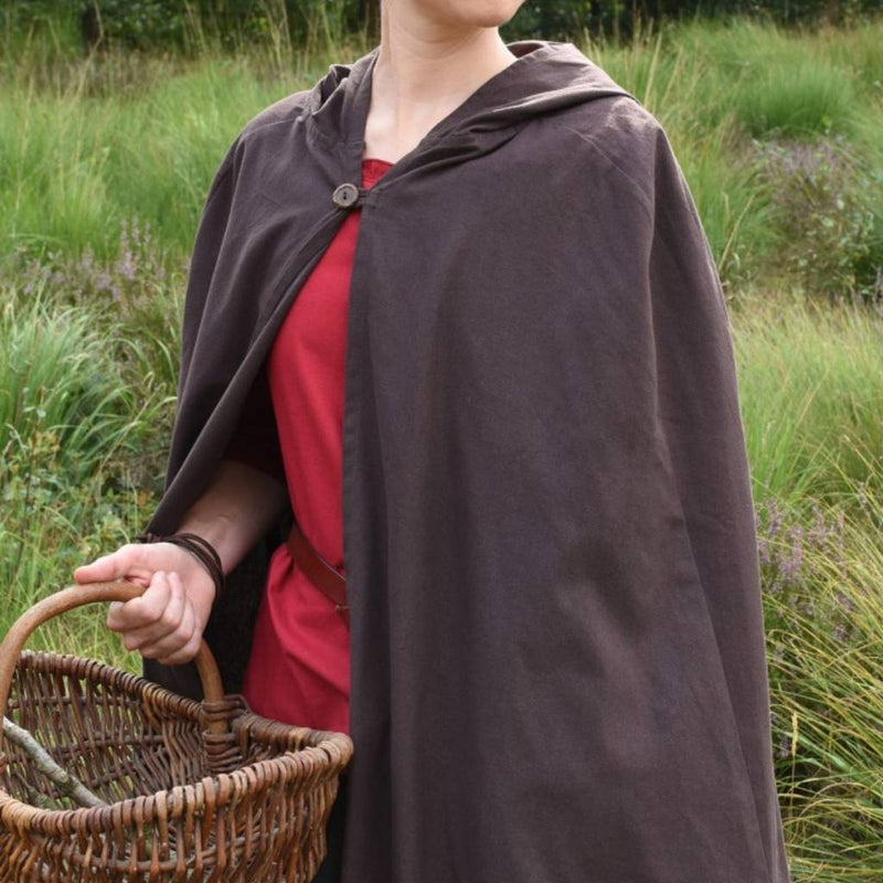 Cotton cloak Ellyn, brown