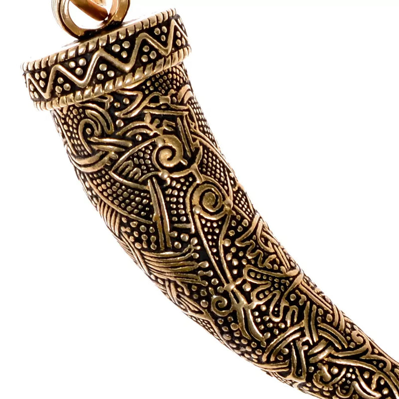 Ciondolo vichingo Dente di Fenrir, bronzo 