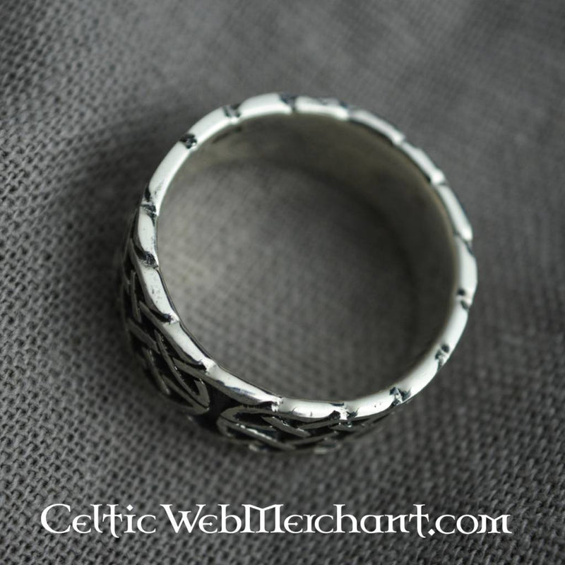 Keltische ring met knoopmotief, sterling zilver