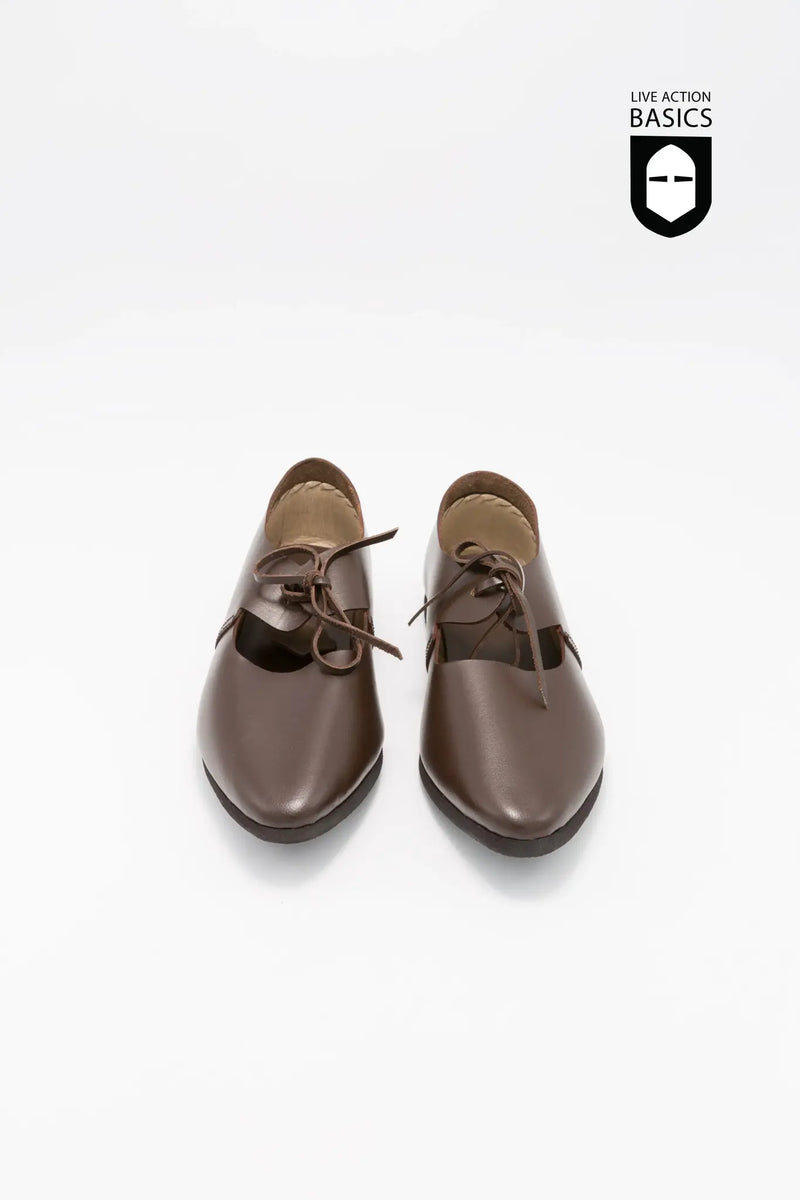 Middelalderlige kvindes sko med gummisål