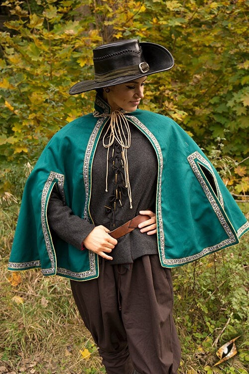 Płaszcz muszkietera, różne kolory 