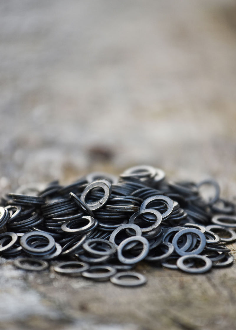 1 kg platte ongeklonken ringen, 8 mm