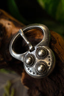 Alemannic belt buckle Niederstotzingen, silvered