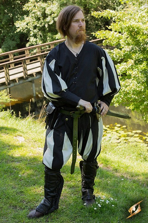 Chemise Landsknecht noir 