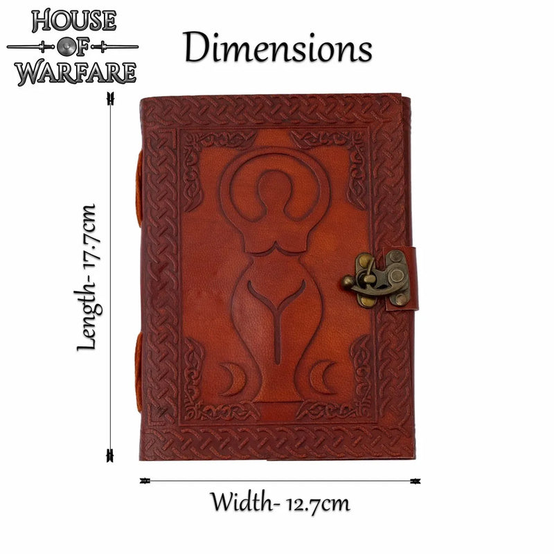 Leren dagboek moedergodin Venus