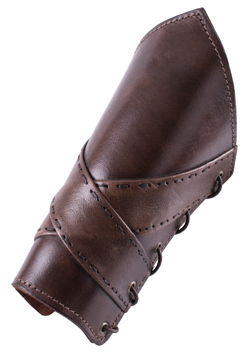 Uhtred leren bracers, onderarmbeschermers
