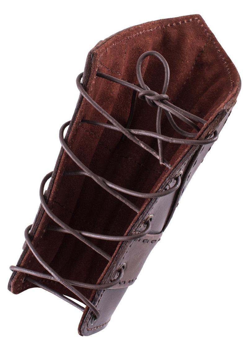 Uhtred leren bracers, onderarmbeschermers