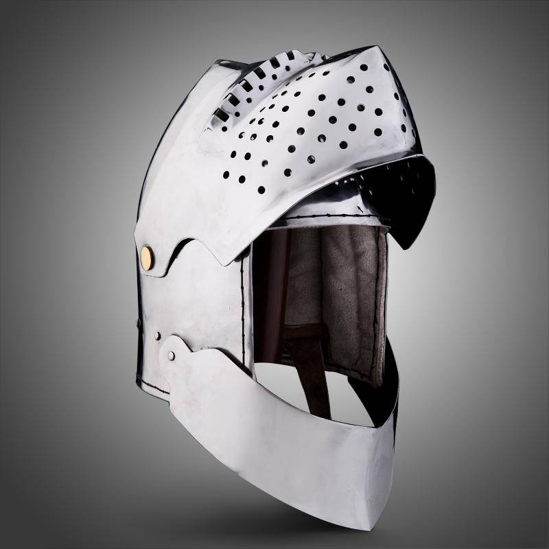 Franse grote bascinet, 2 mm (battle-ready)