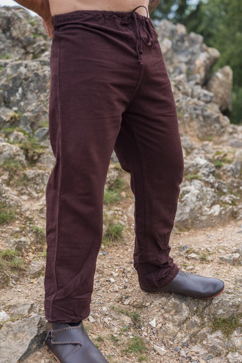 Viking broek, linnen, bruin
