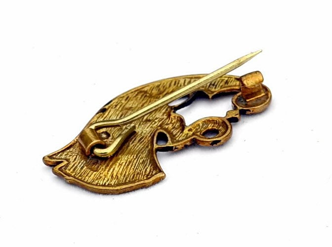 Germansk korpbroche Gotland, höger, brons 