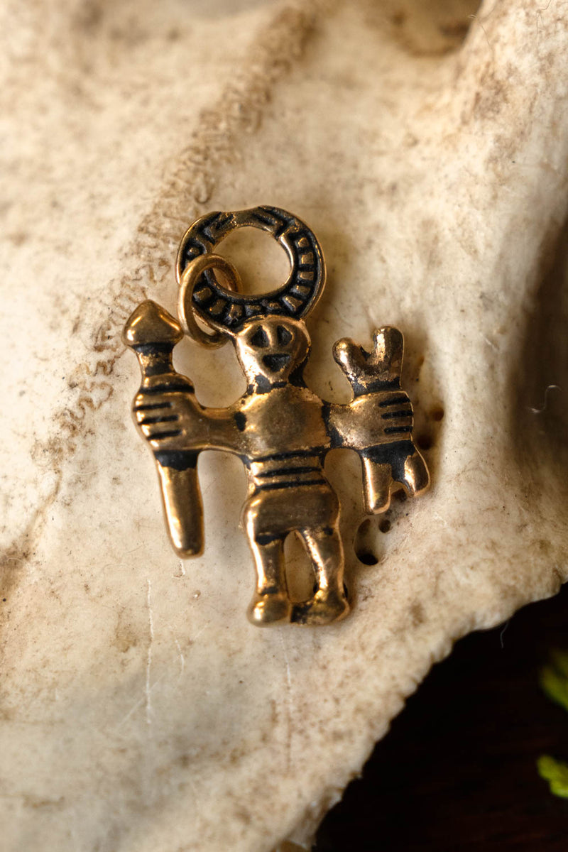 Odin amulett Uppland, brons 