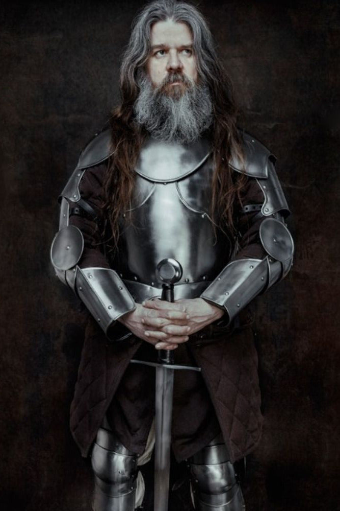 16° secolo corazza Gustav, nero, 1,2 mm 