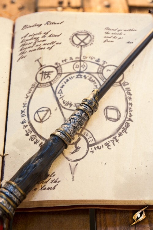 Toverstok Eldritch, zwart