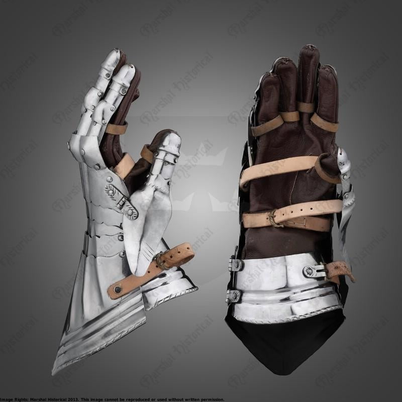 Gotische pantserhandschoenen, 1450-1500, 1.2 mm