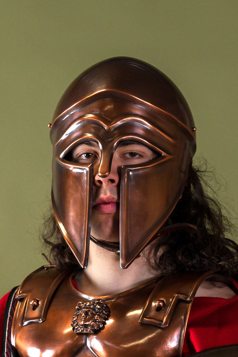 Korintisk-Italiensk hjälm bronsad, 1,3 mm 