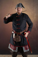 Rusvik Viking jas Jakub, zwart/bordeaux