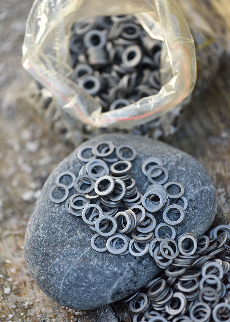 1 kg platte ongeklonken ringen, 8 mm