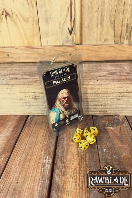 Dice bag met set dobbelstenen Paladin