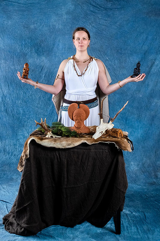 Godinnen Jurk Aphrodite, wit