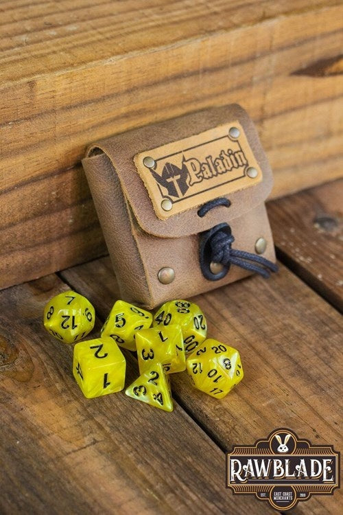 Dice bag met set dobbelstenen Paladin