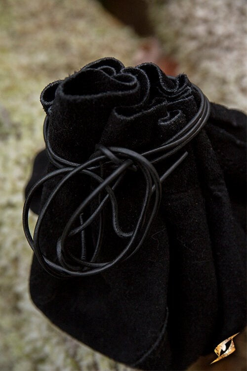 Läderpung Michelangelo, svart 