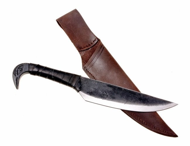 Keltisch mes met vogelmotief, semi-scherp