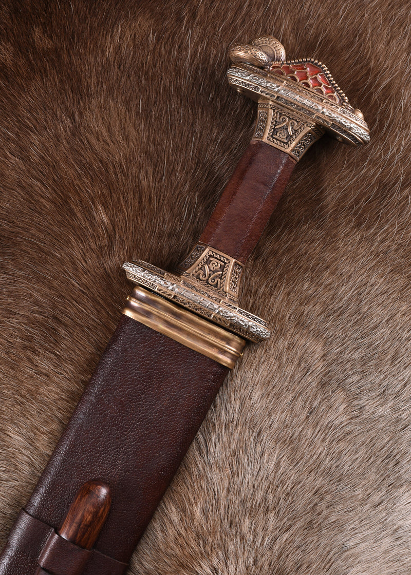 Vendel miecz Uppsala 7-8 wiek, mosiężna rękojeść